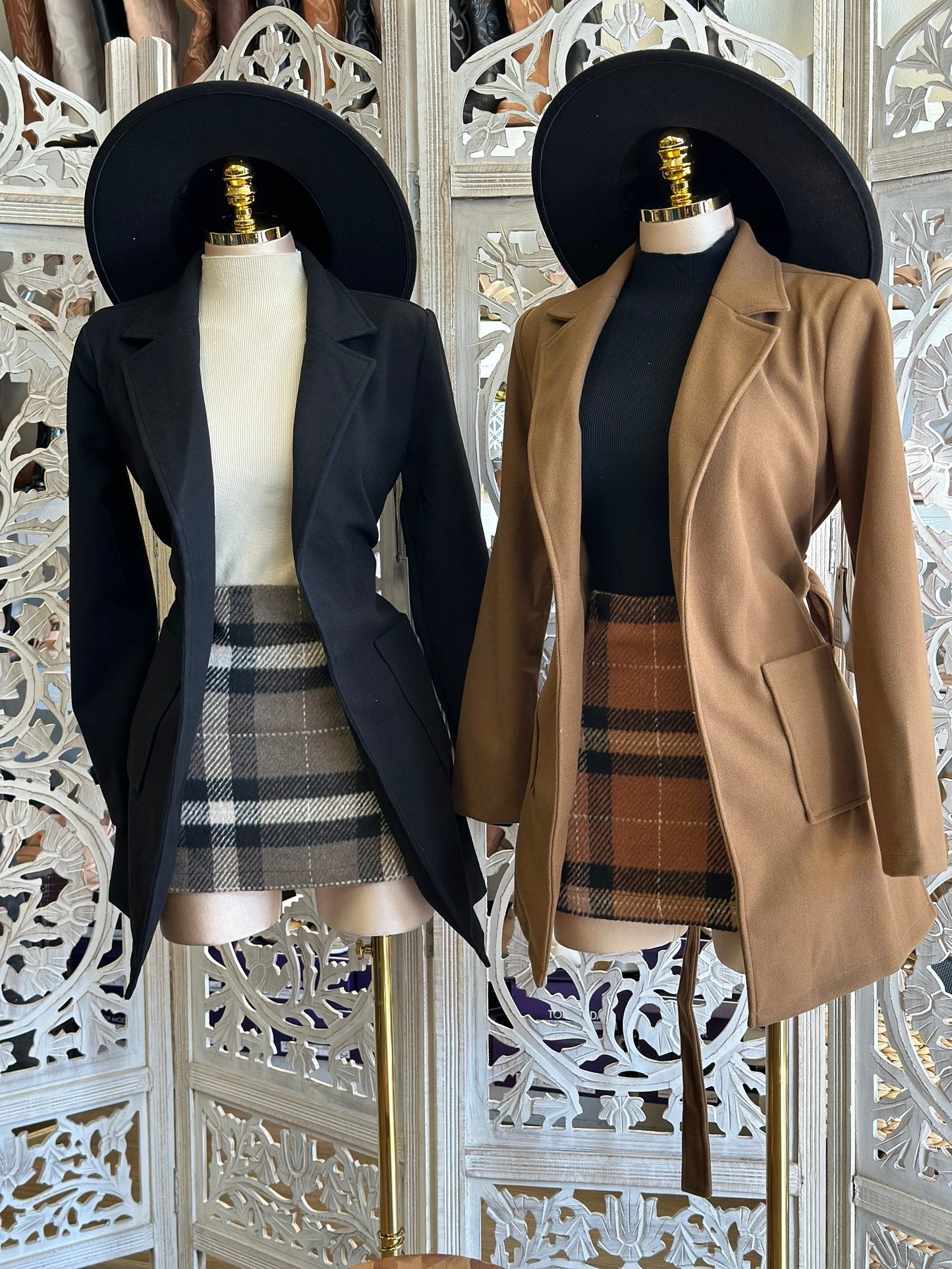 Blazer Midi Coat with Pockets