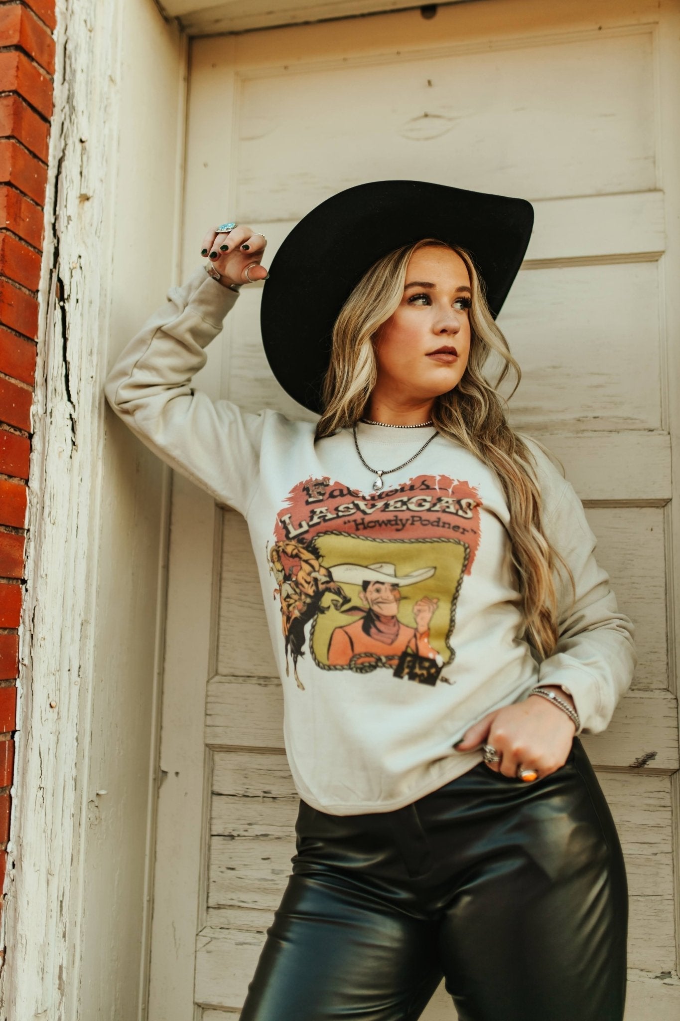 Las Vegas Howdy Partner Graphic Sweatshirt