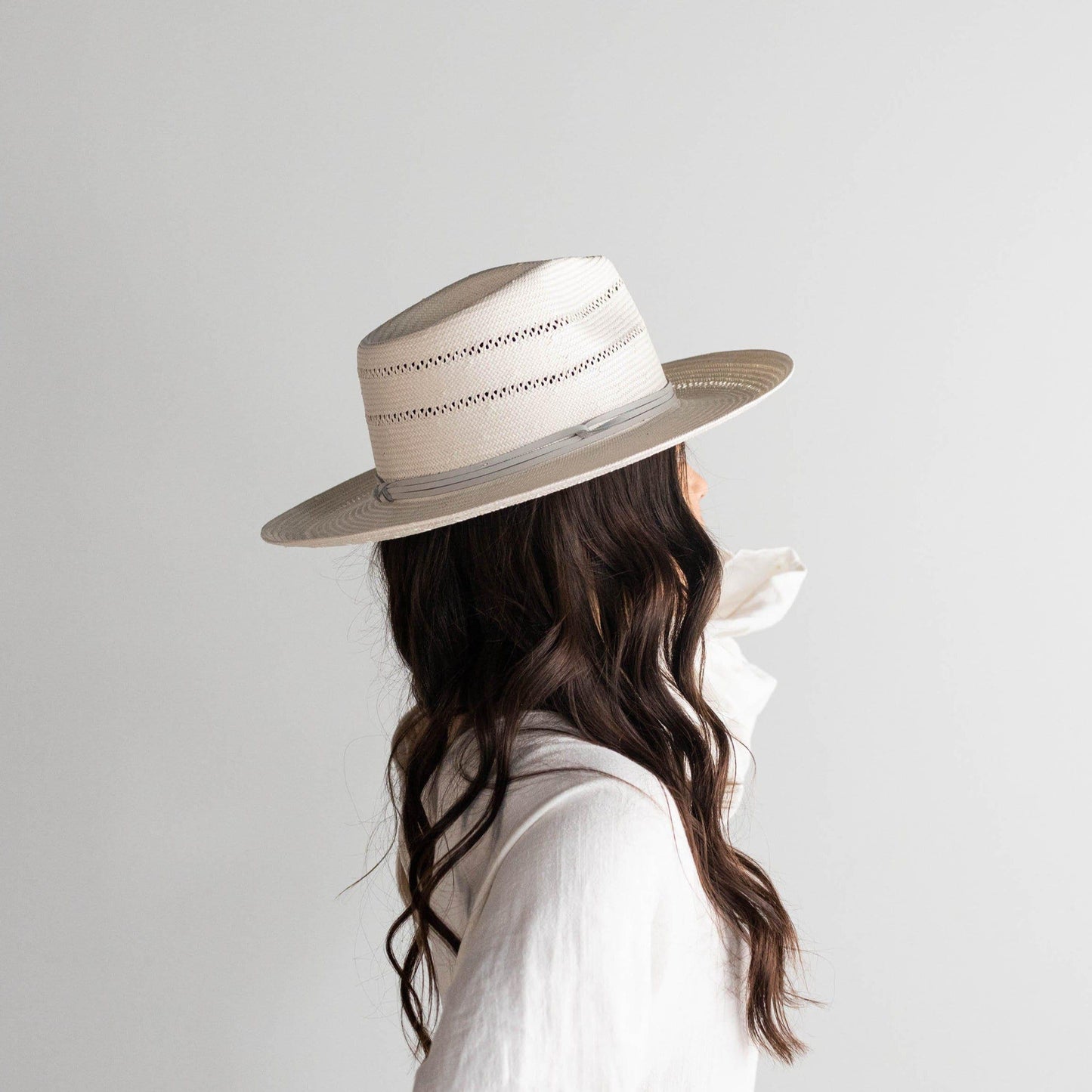 Arlo Straw Teardrop Fedora