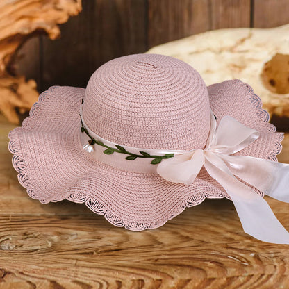 Beach Flower Bow Wave Hat