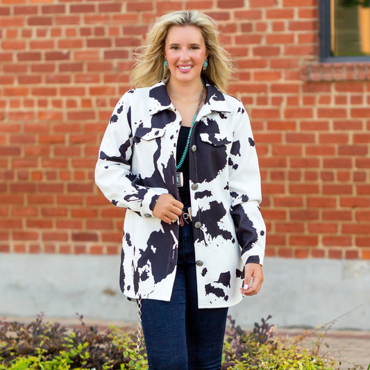 Desperado Cow Print Jacket