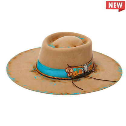 Heartbreak Ridge Longhorn Wool Felt Rancher Hat Clearance