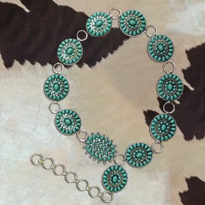 Vintage Turquoise Embellished Chatelaine