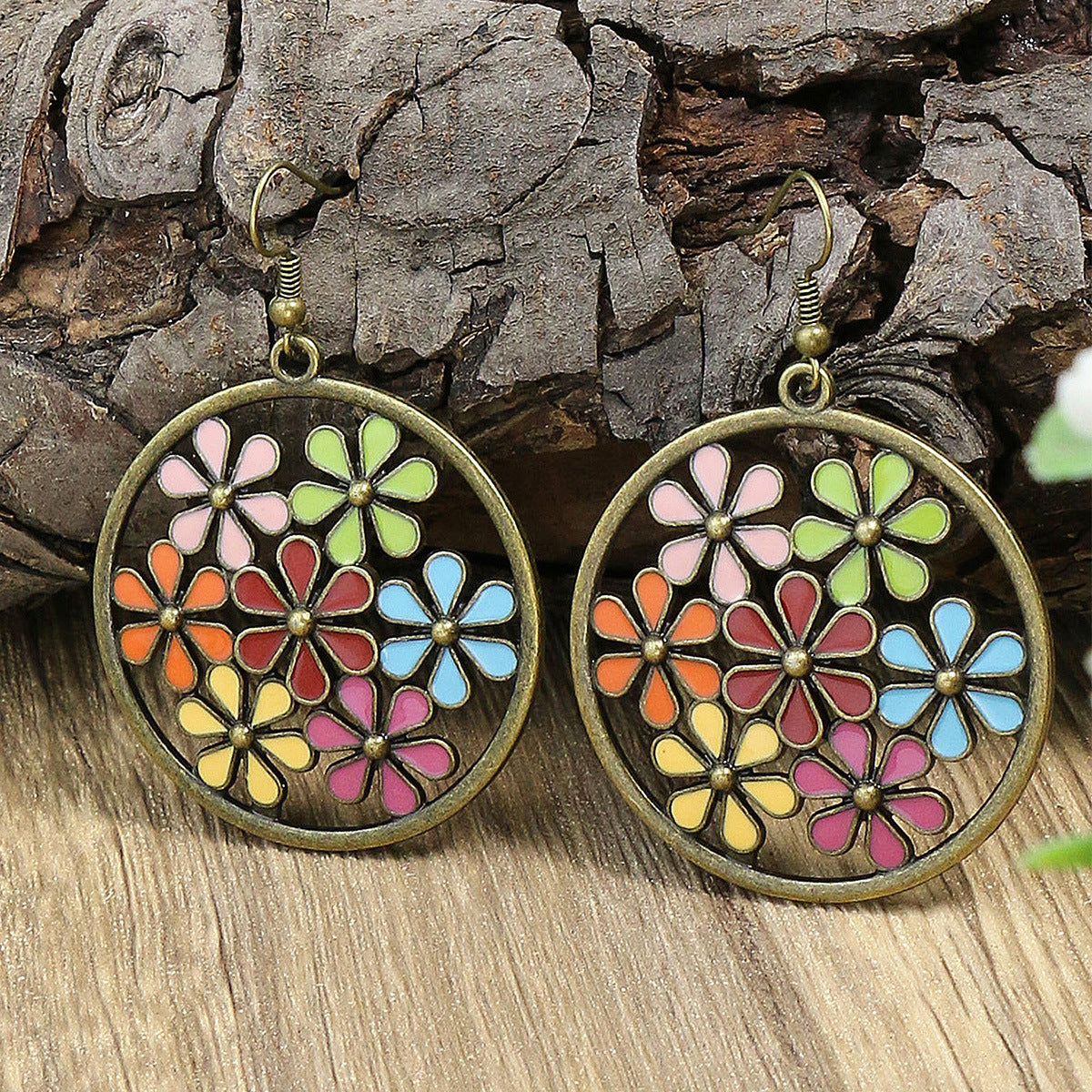 Women's Bohemian Tribal Hollow Earrings