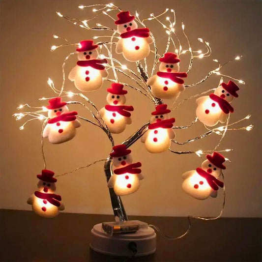 LED Christmas Snowman String Lights