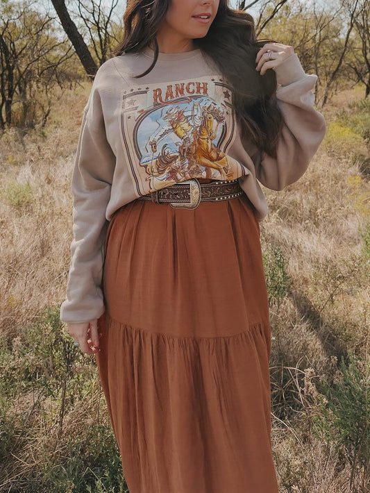 Ranch Gathering Poster Sweatshirt