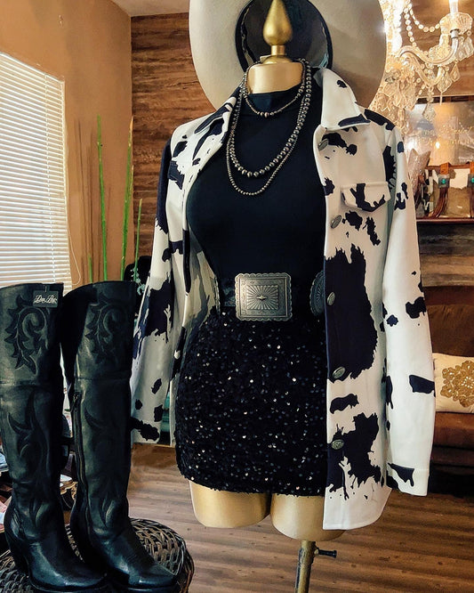 Cow Print Jacket