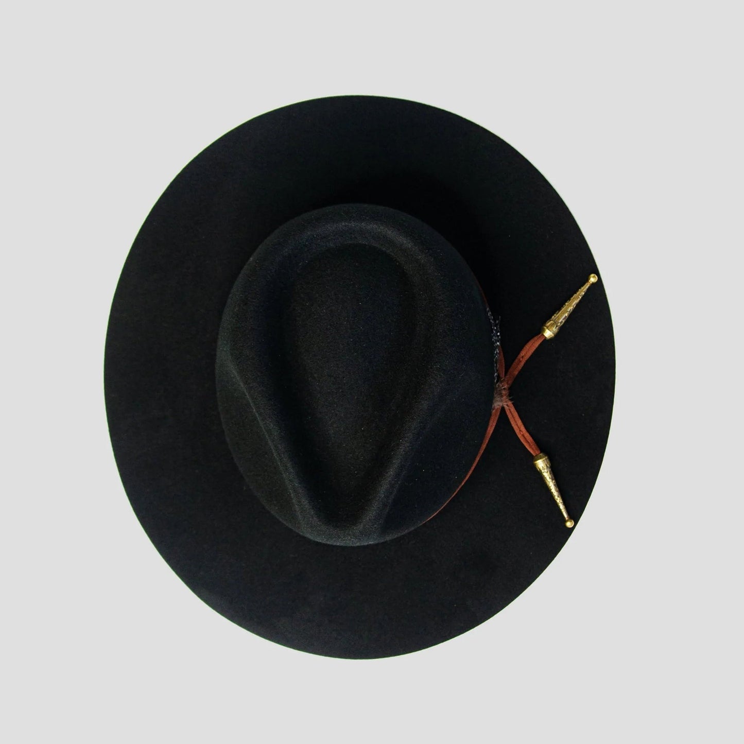 Classic Men's Felt Black Fedora Hat