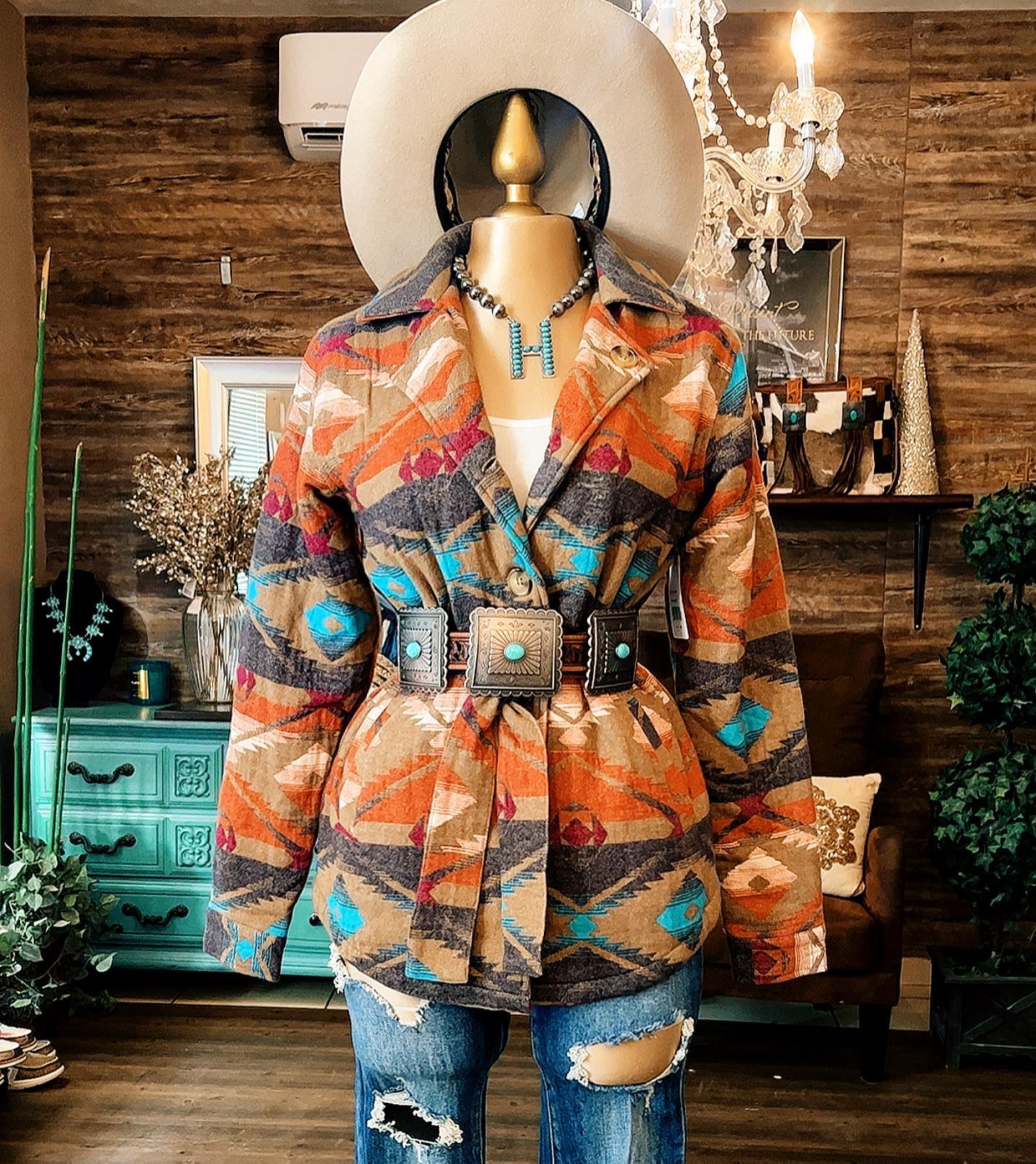 Aztec Western Warm Jacket