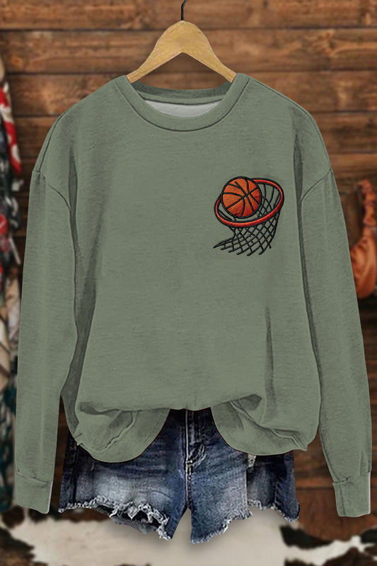 Casual Basketball Hoop Sweatshirt