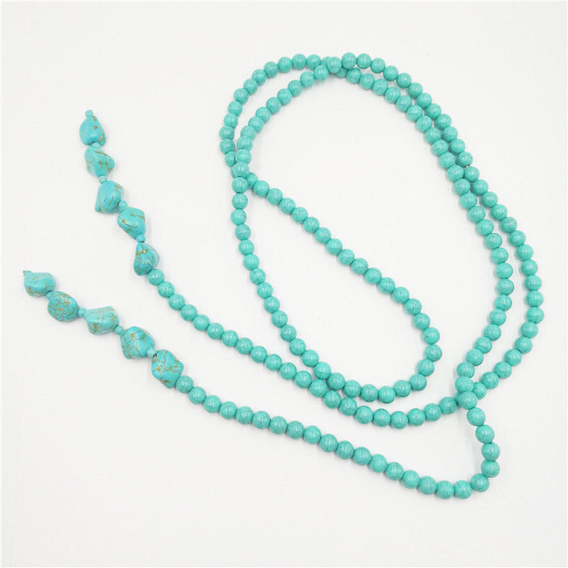 Vintage Turquoise Beaded Necklace