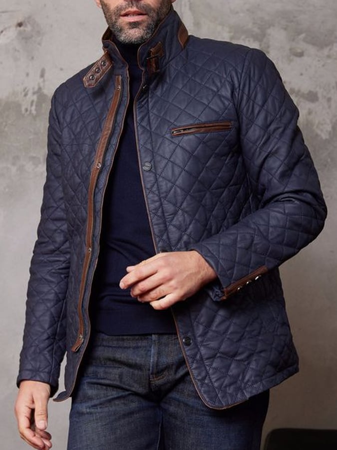 Men's Vintage Pleated Cotton Casual Jacket