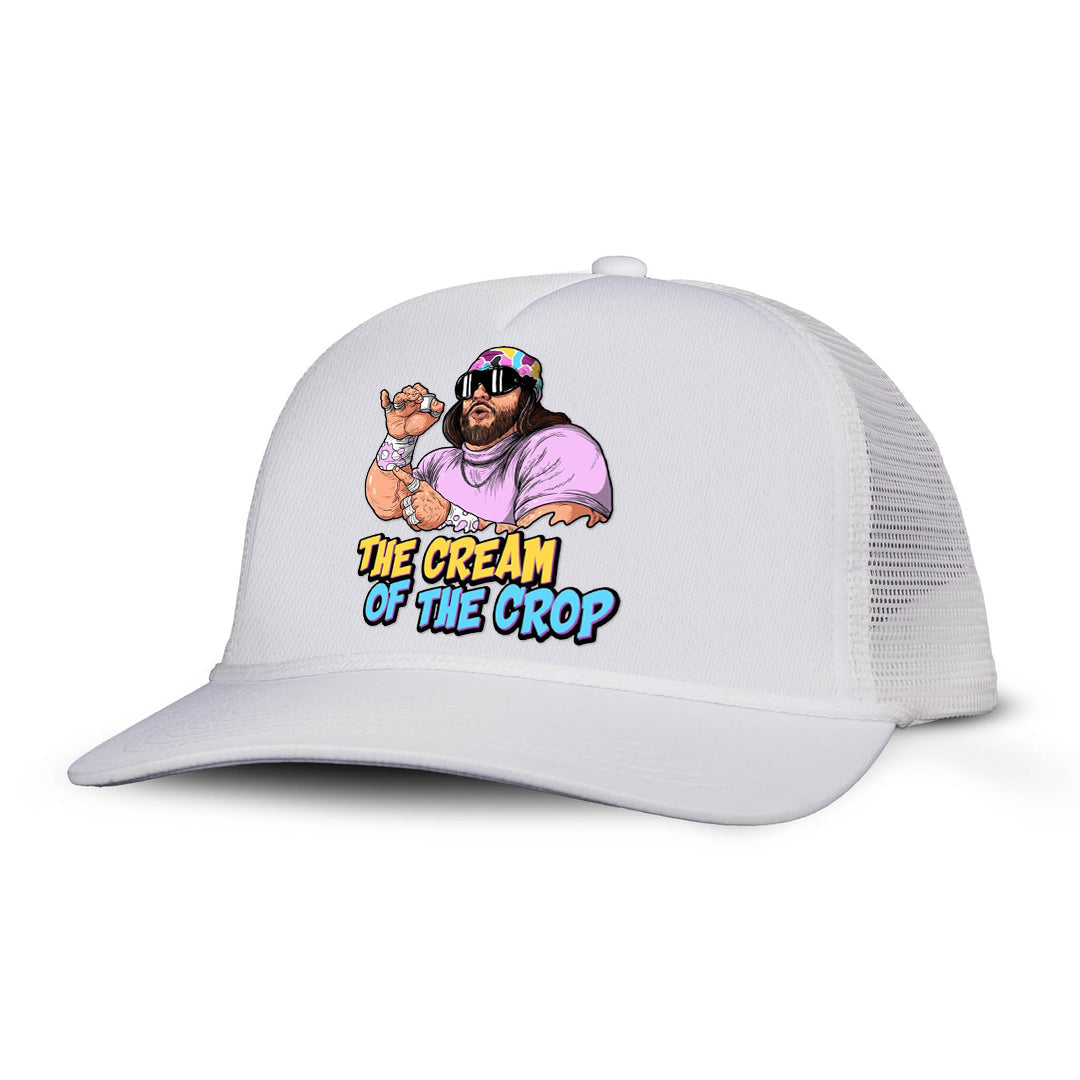 The cream Of the Crop Letter Printed Trucker Hat