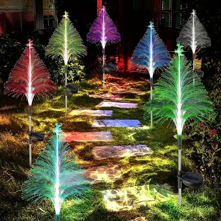 7 Color Changing Solar Christmas Tree Lights(2 Packs)