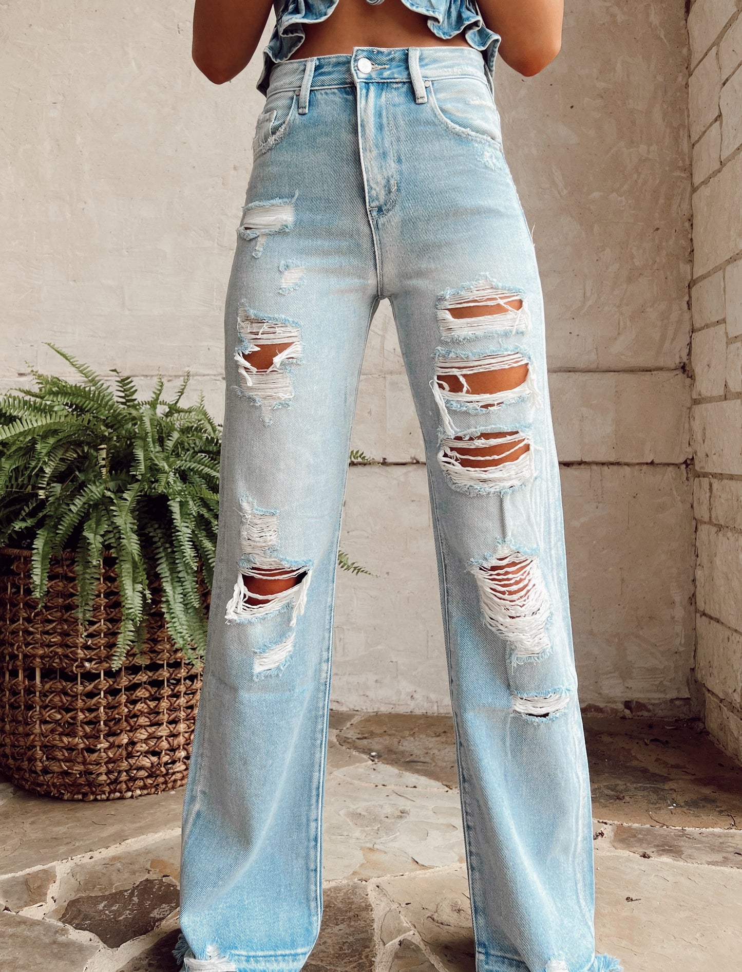 The Rowdy Creek Wide Leg Jeans