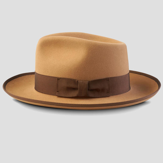 The Fox Fedora-Camel[Fast shipping and box packing]