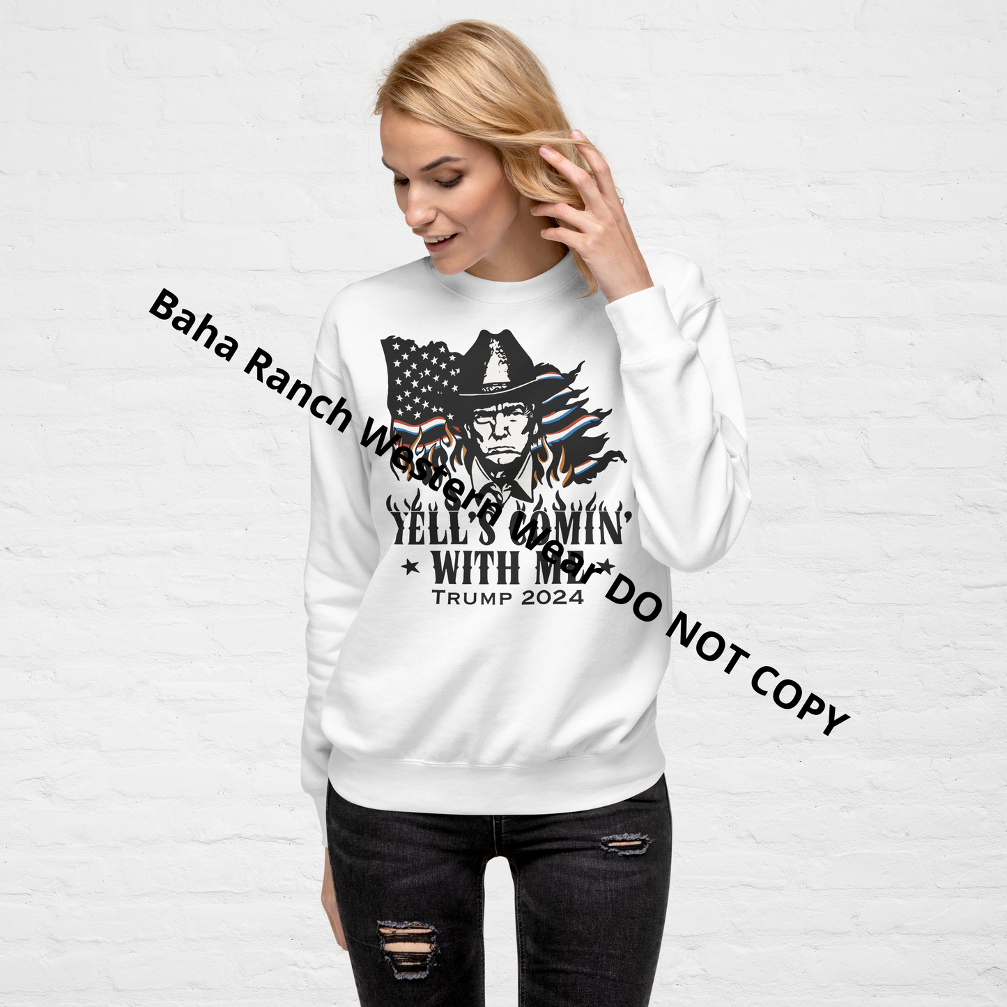 Hells Comin' With Me Unisex Premium Sweatshirt