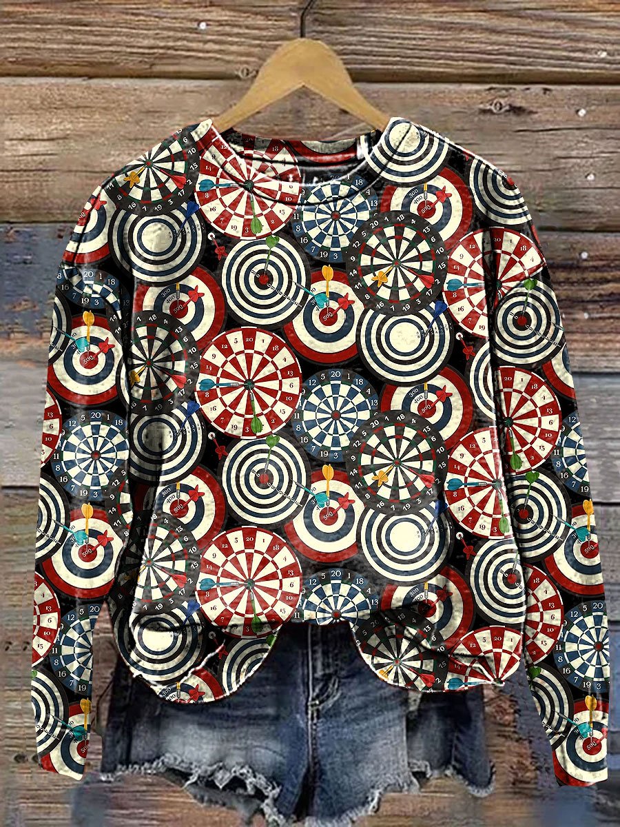 Dart Board Art Print Sweatshirt