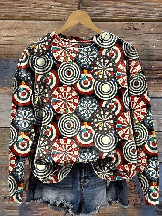 Dart Board Art Print Sweatshirt