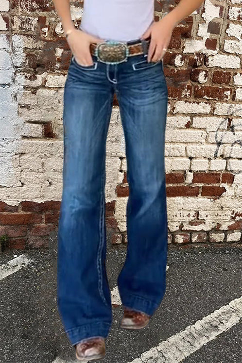 Slim Fit Retro Bootcut Jeans