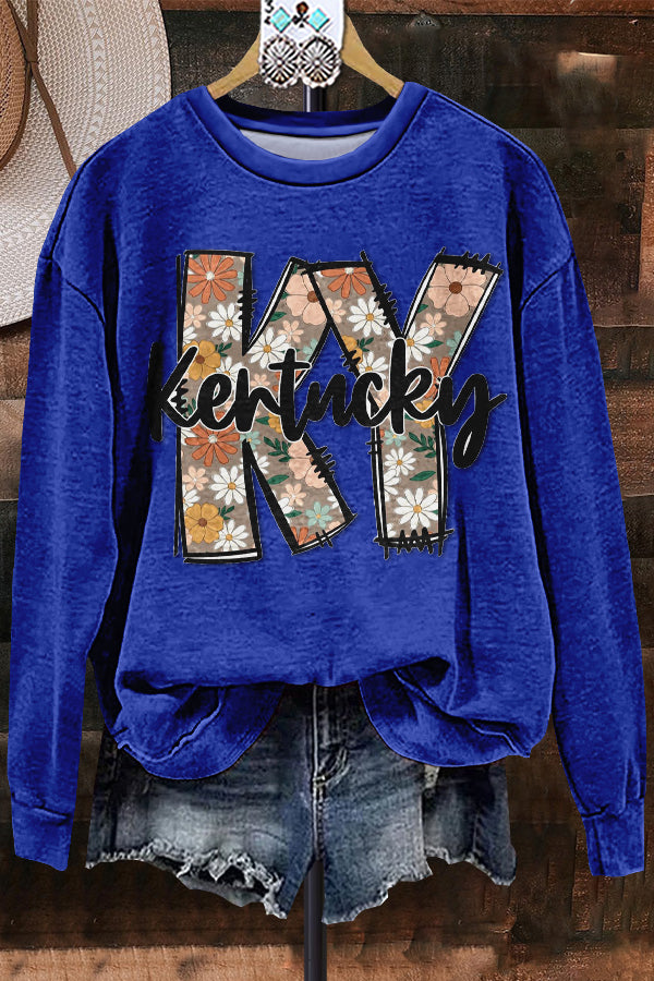 Classic Kentucky Graphic Print Sweatshirt