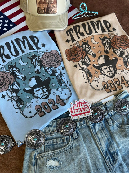 Floral Trump Design Graphic Tee