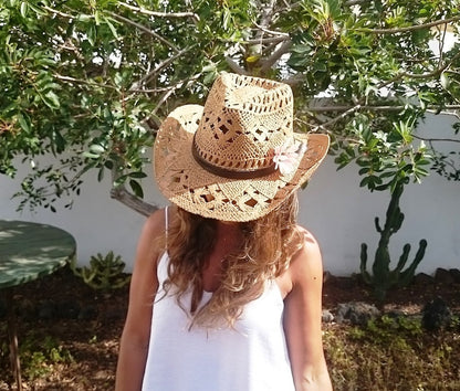 Boho cowboy hats for women, bohemian cowgirl straw hat, stetson western hats, kekugi