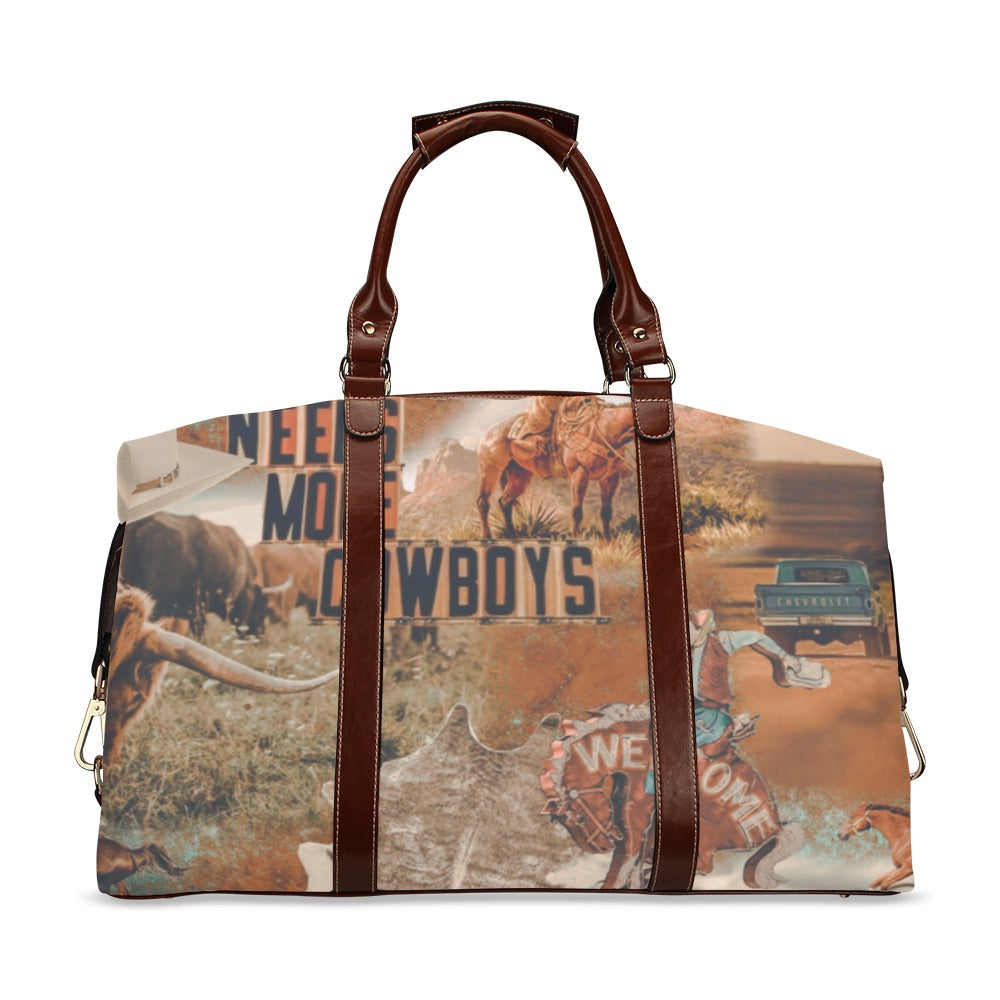 More Cowboys Large Travel Flight Bag