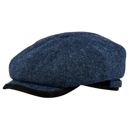 [NEW!]PEAKED CAPS Genuine Scottish Harris Tweed 8 Panels Man Cap Malone