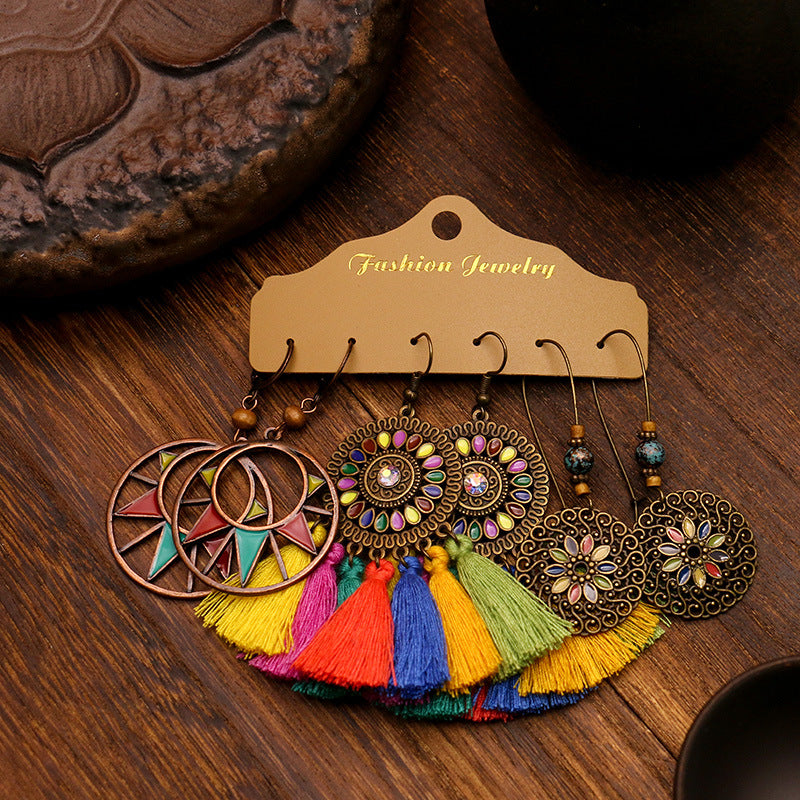 Women's Bohemian Multi-piece Set Earrings