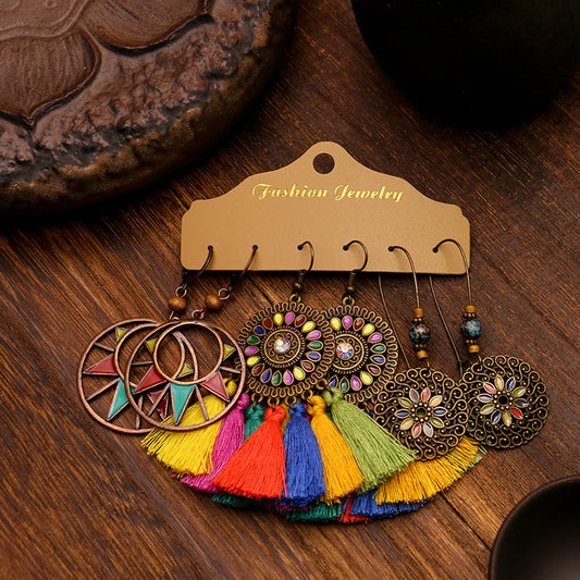 Women's Bohemian Multi-piece Set Earrings