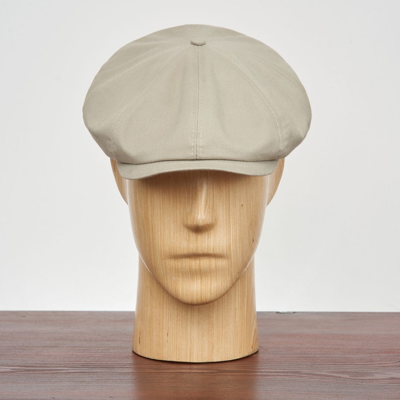 SHELBY Cotton 8 Panels Newsboy Apple PEAKED  Cap