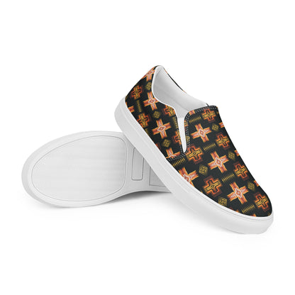 Fire Aztec Women__ Slip-on Canvas Shoes