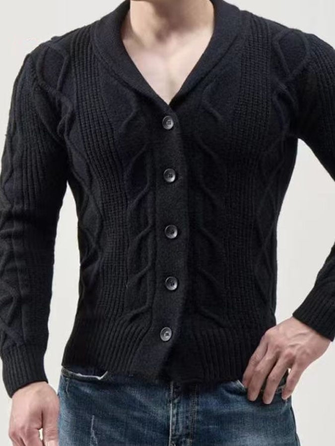 Men's Vintage Knit Cardigan