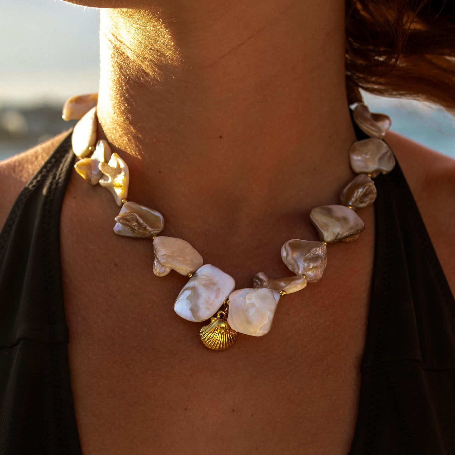 Scallop Irregular Shell Necklace