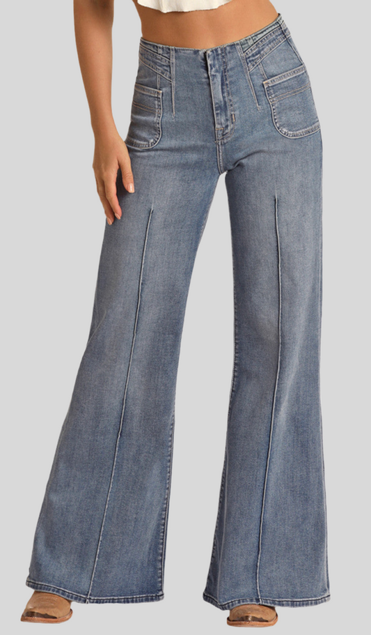 Sale __allory Palazzo Flare Jeans