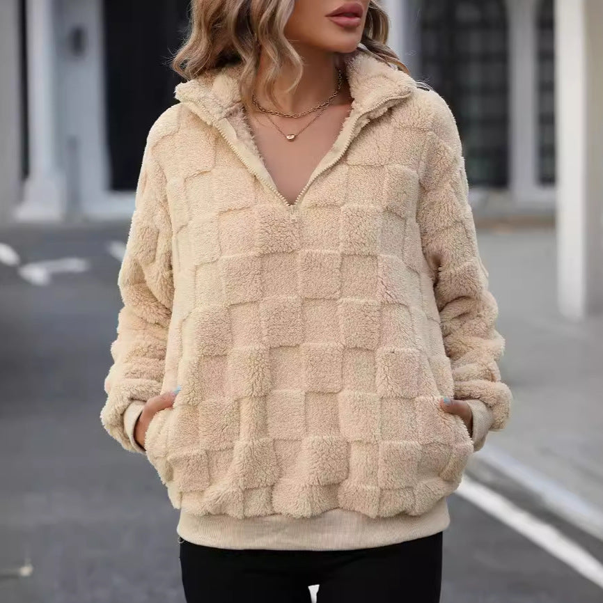 Sophie Textured Fleece Pullover