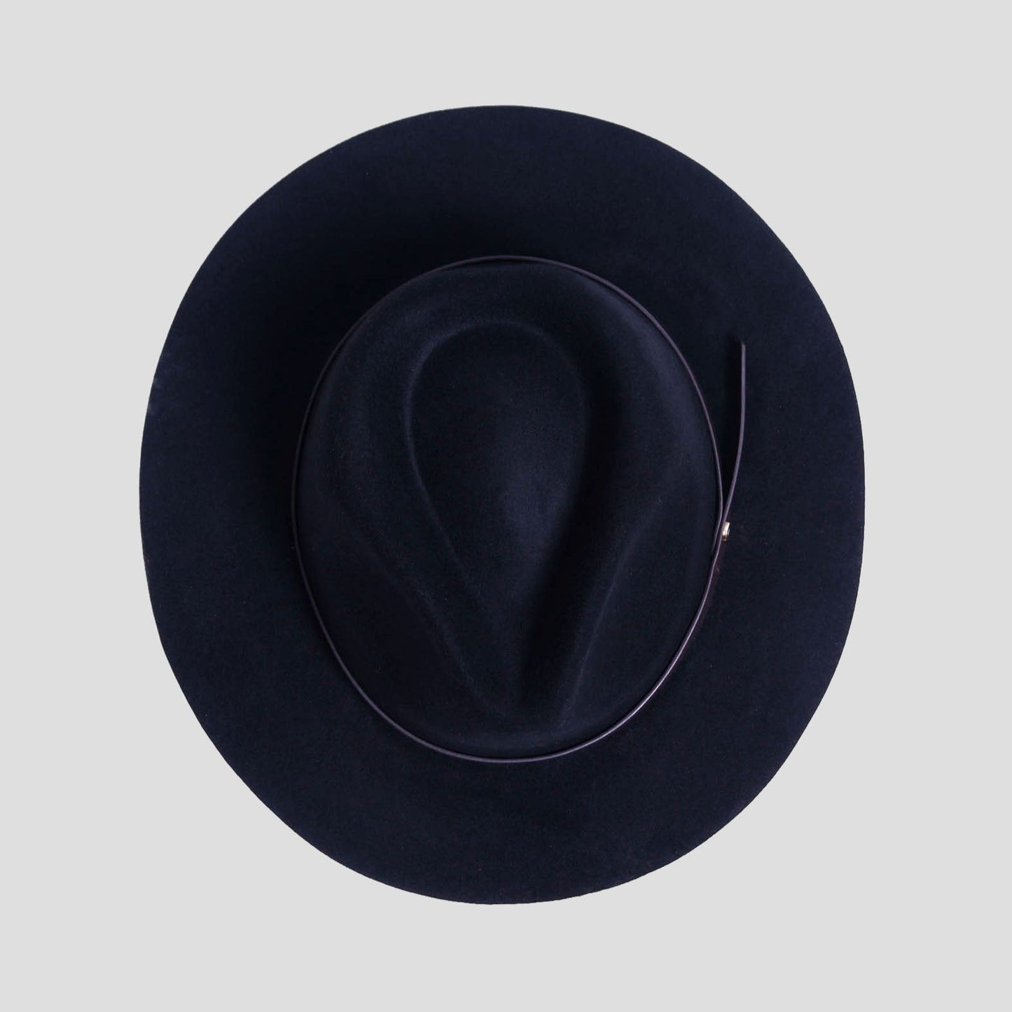 Dapper Men's Felt Fedora Hat__ark Grey