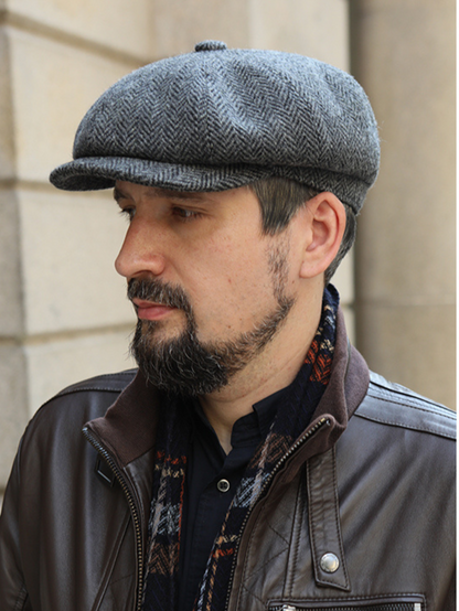 Heritage Wool Tweed Newsboy Hat