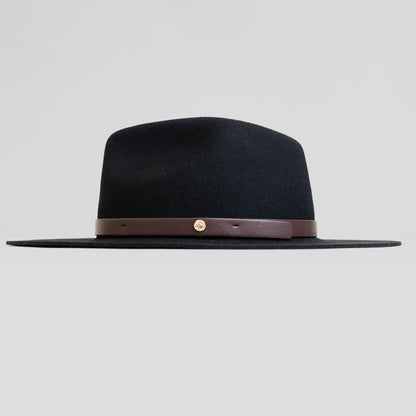 Dapper Men's Felt Fedora Hat__ark Grey