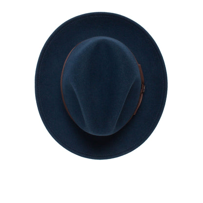 Felt Finery Series Trendy Bow Tie Felt Fedora Hat