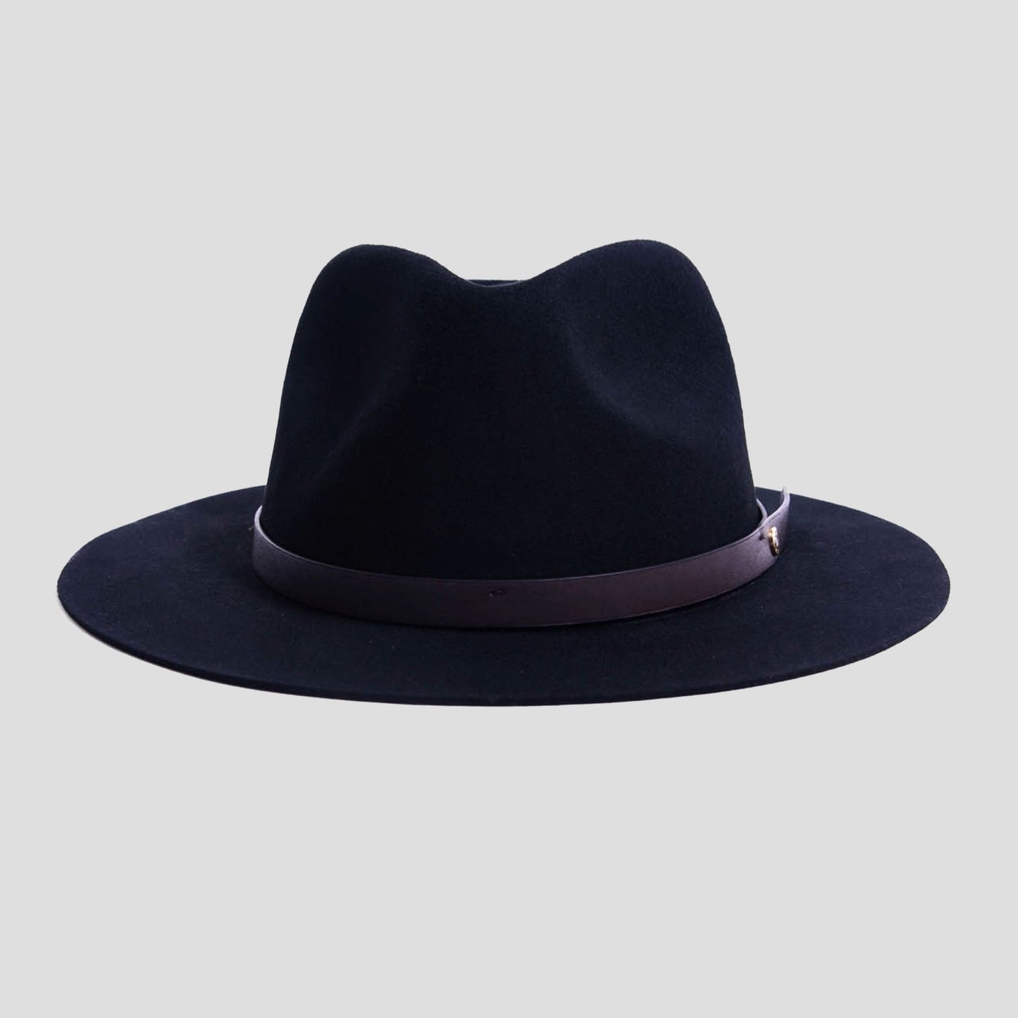 Dapper Men's Felt Fedora Hat__ark Grey