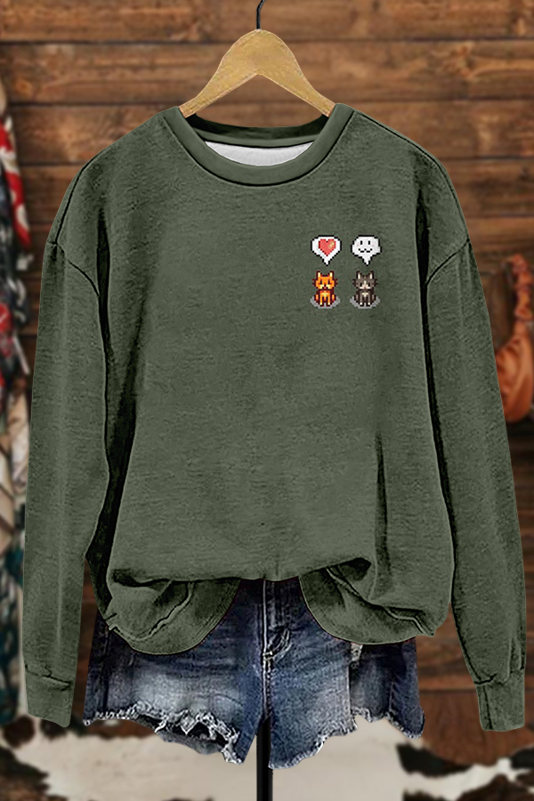 Cute Cat Stardew Sweatshirt