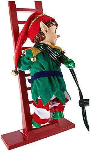 Mr. Christmas 37266 Super Climber Musical Animated Indoor Christmas Decoration, 42 Inches, Soft White Santa