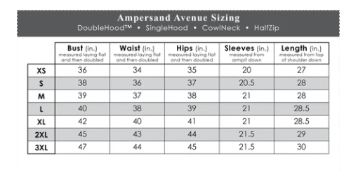 Ampersand Avenue DoubleHood_ Sweatshirt - Canyon Drive