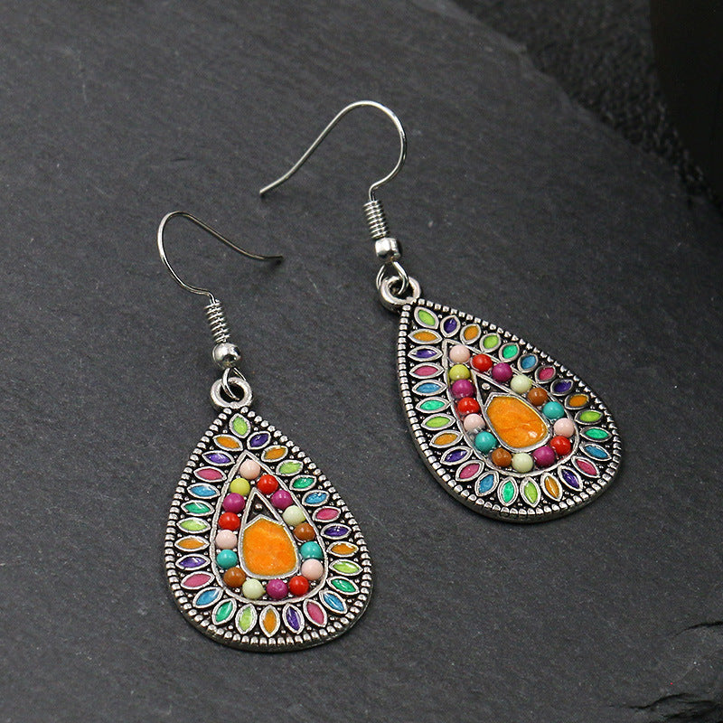 Women's Bohemian Tribal Hollow Earrings