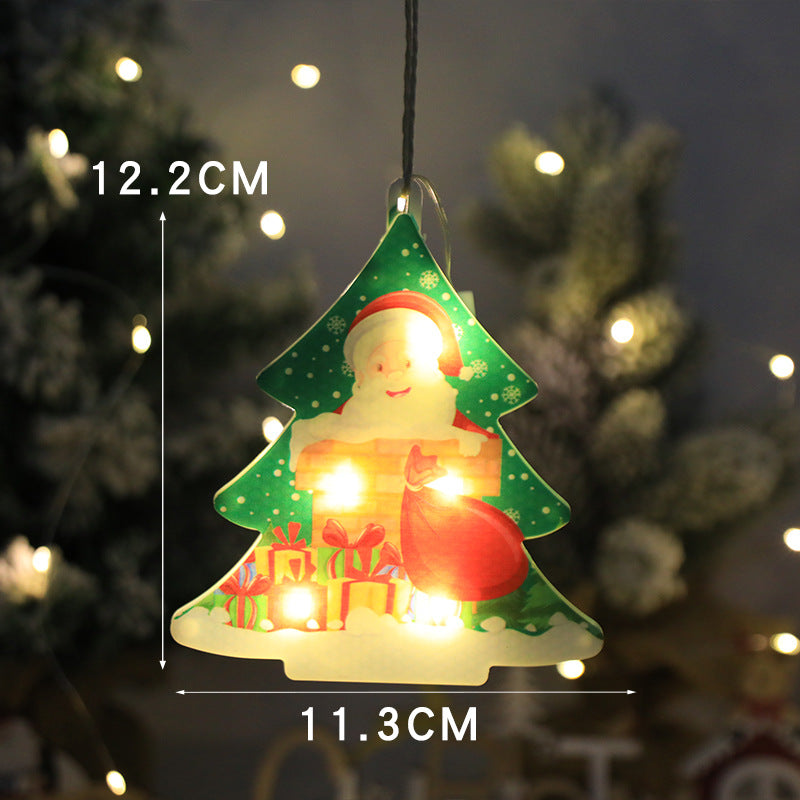 Christmas Creative Window Decoration Hanging Lights