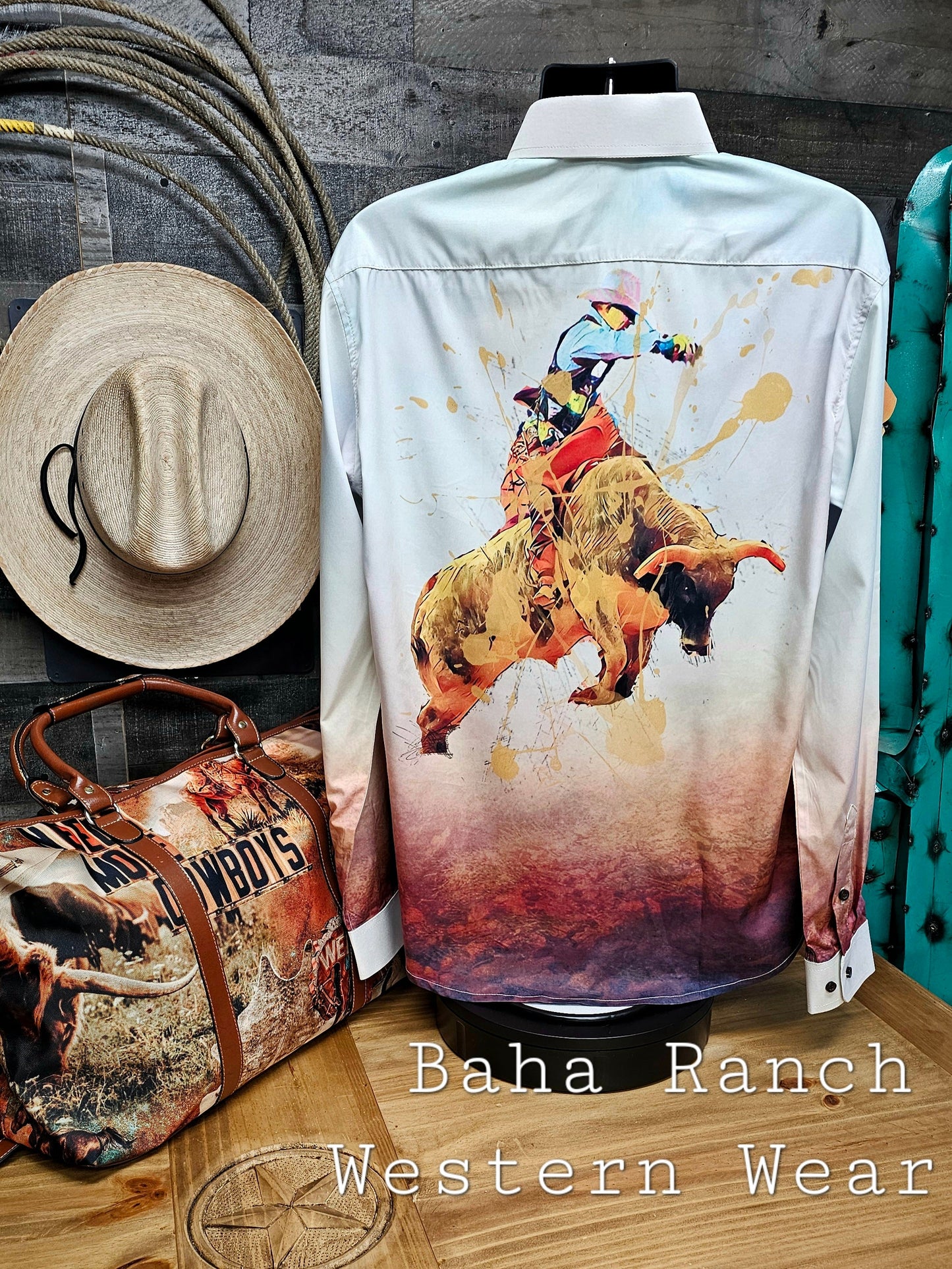 Bull Rider Men's Long Sleeve Shirt