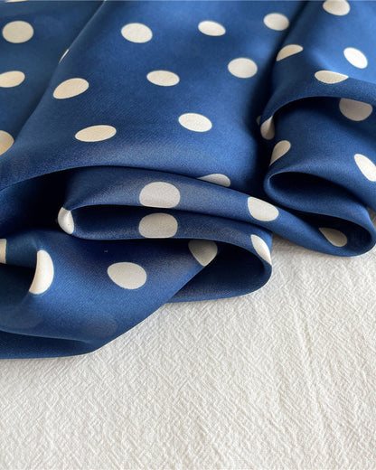 Dot Imitation Silk Square Scarf