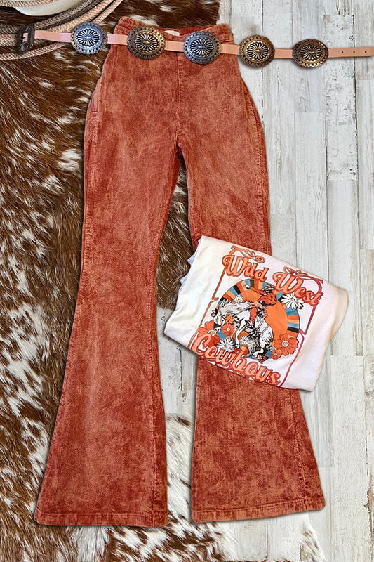 Vintage Flared Corduroy Trousers